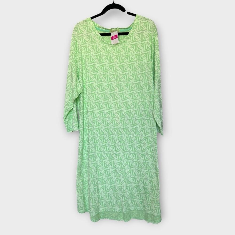 Fresh Produce Catalina Tidepool Print Dress 3X NWT Resortwear Cottage Beachy